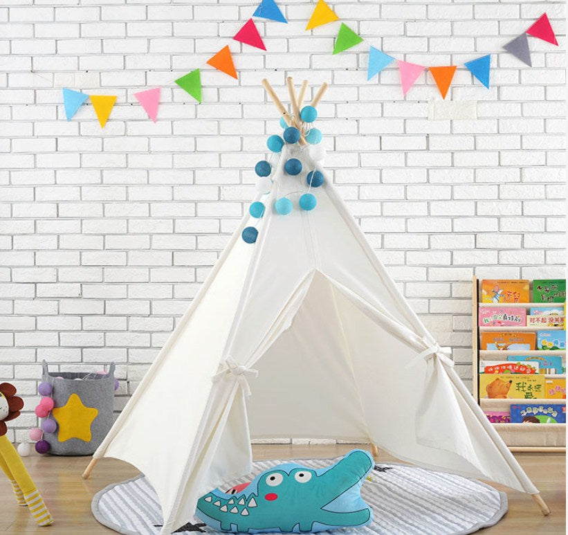 Durable Luxury Cloth Soft Toy Indian Kids Play Camping Tent Indoor Outdoor Foldable Play House for Toddler