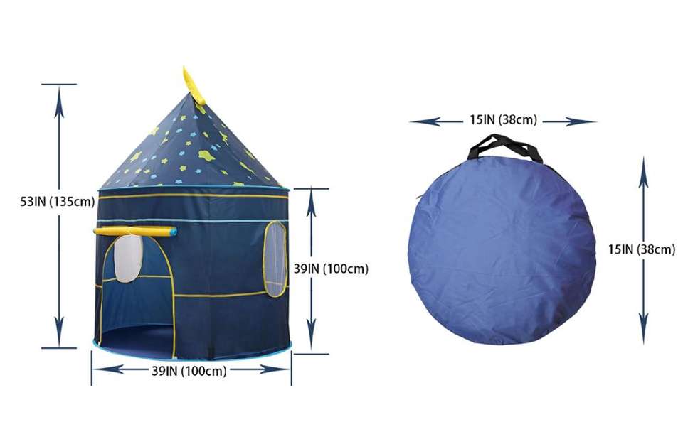 New Large Children Playhouse Prince Princess Castle Play Pop up Tent