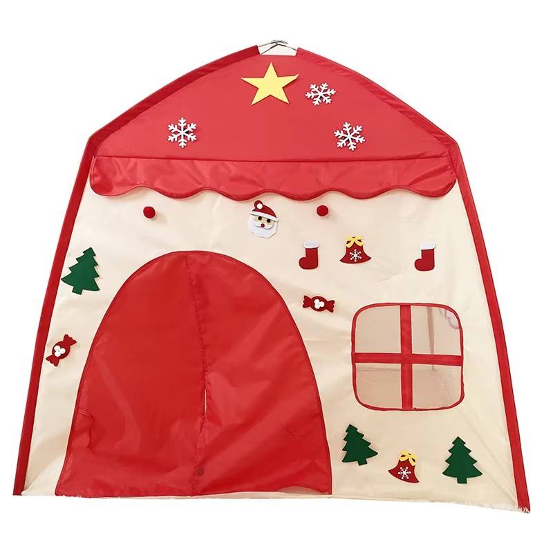 Indoor Outdoor Kids Play House Tent Foldable Easy Setup Polyester Sports Toy for Children 5-7 Years All Season