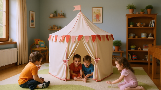 Soft Foldable Castle Playhouse Toy Tent for Kids Portable Play Tent Unisex Children's Gift