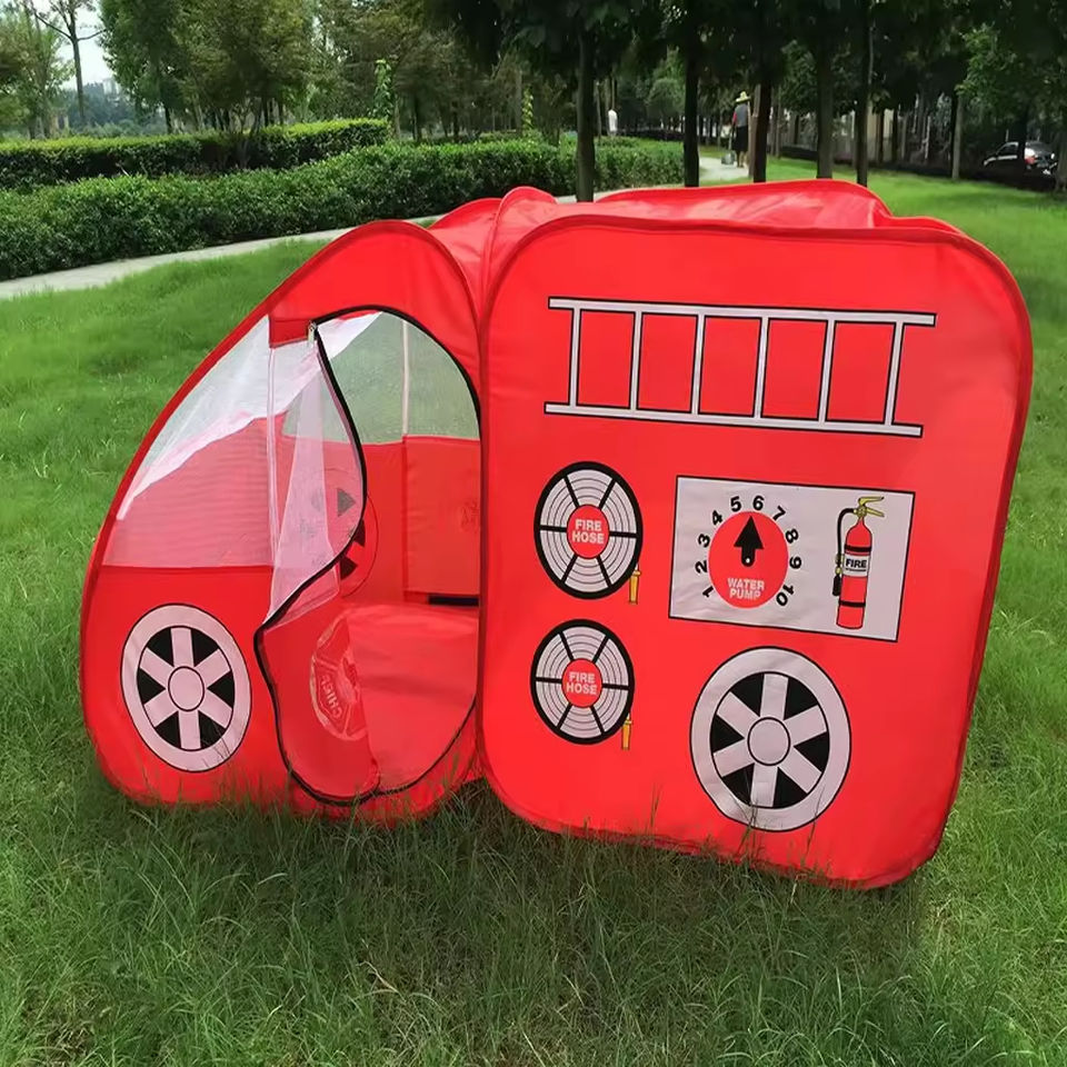 Wholesale Cartoon Car Kids Play Tent Foldable Indoor Outdoor Game House for Children