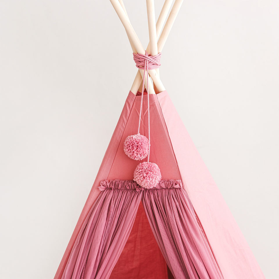 Wholesale pink Lovely Playhouse Portable Foldable Tent for Kids Indoor Play Girls Indoor Play