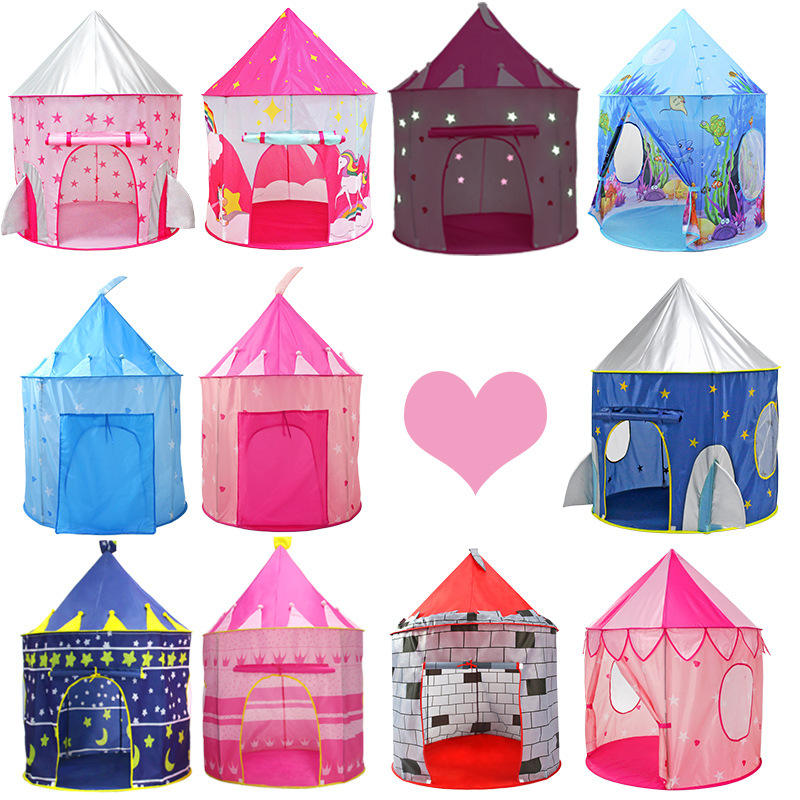 Custom Logo Space Capsule Yurt House Rocket Ship Tent Space Themed Pretend Kids Play Tent for Boys