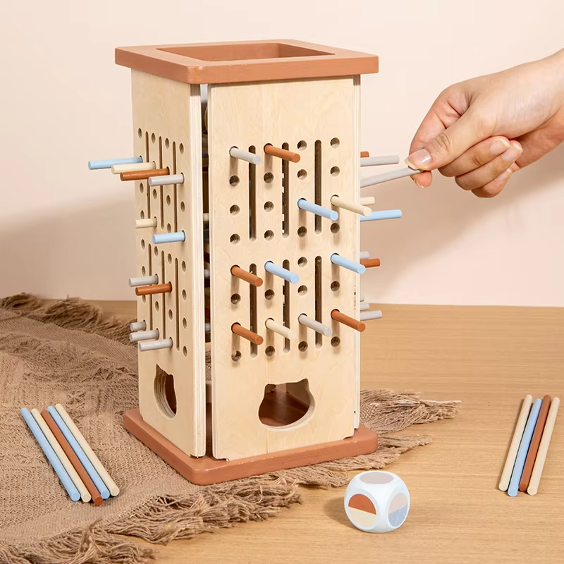 Wholesale Montessori Wooden Math Board Game Fine Motor Learning Activity Toy
