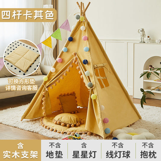 Little LuBan® Artisan Teepee - Deluxe Cotton Canvas Indian Tent 小鲁班® 匠心皮皮帐篷 - 豪华棉帆布印第安帐篷
