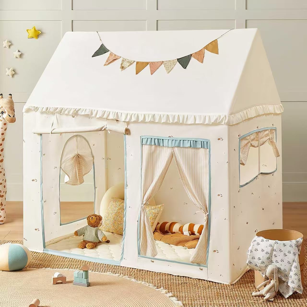 Little LuBan® Grand Artisan Playhouse - Deluxe Portable Sanctuary 小鲁班® 宏伟匠心屋 - 豪华便携秘密基地