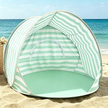 One-Click Open Beach Tent Sunshade Large Space Indoor Outdoor Children's Tent for Summer Camping Garden Beach Made Polyester