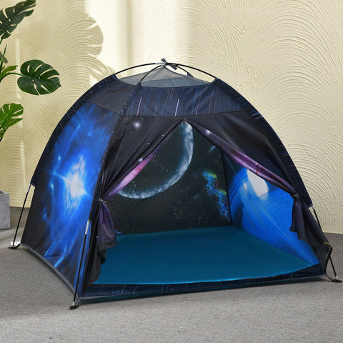 Space World Kids Play Tent Easy Set up Custom Rocket Theme Indoor Outdoor Toy House