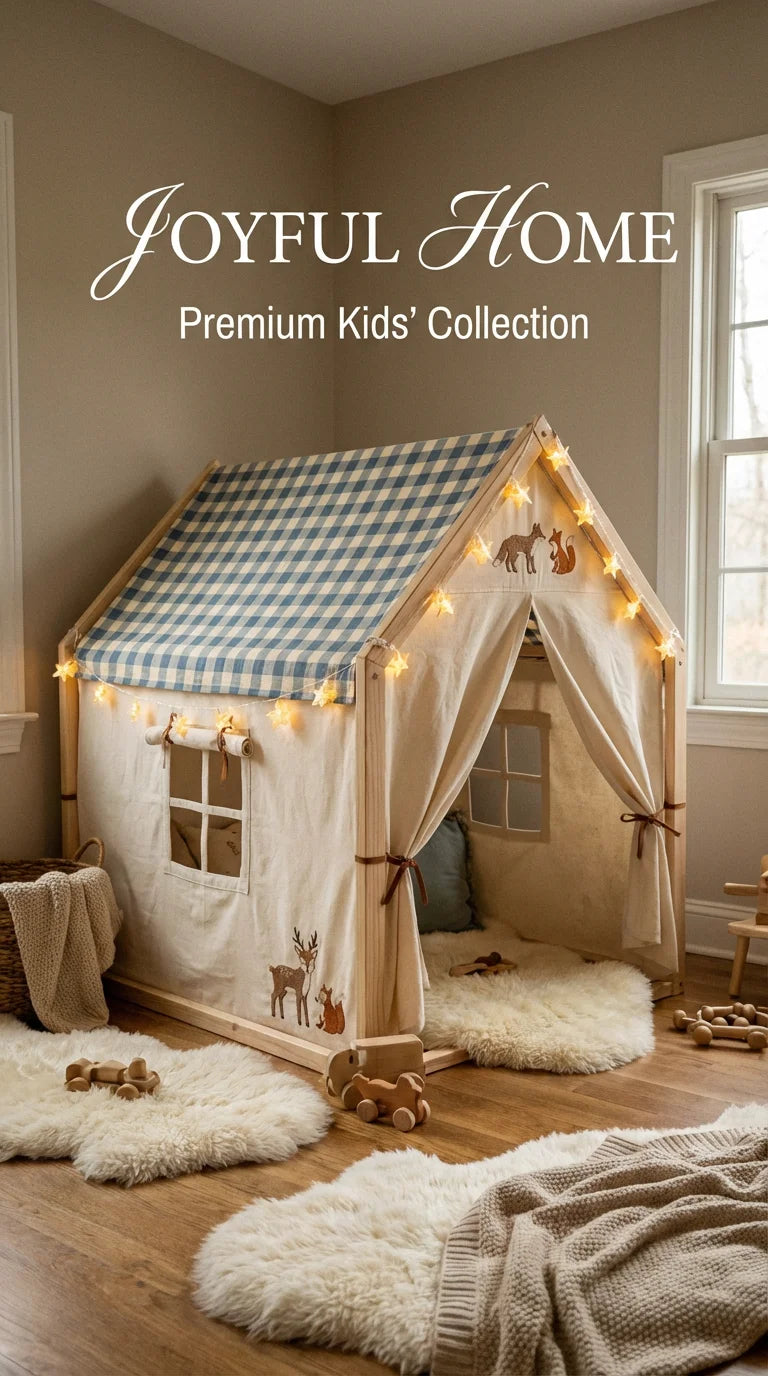 Gingham Cottage Tent Mobile Banner