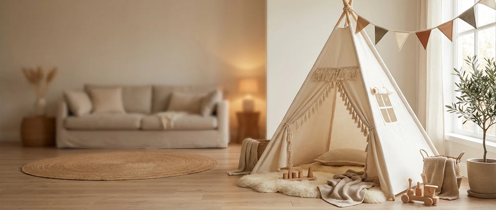 Beige Artisan Tent PC Banner