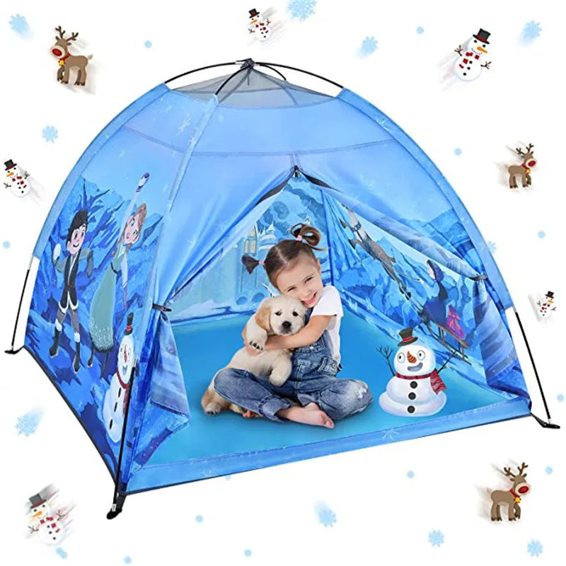 Baby Princess Kids Play Tent Foldable Children Game Toy House for Indoor Bedroom Play