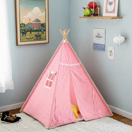 Cloth Children's Teepee Tent for Indoor Use Soft Toy Style 140cm Dimensions Unisex Ages 2-7 Years