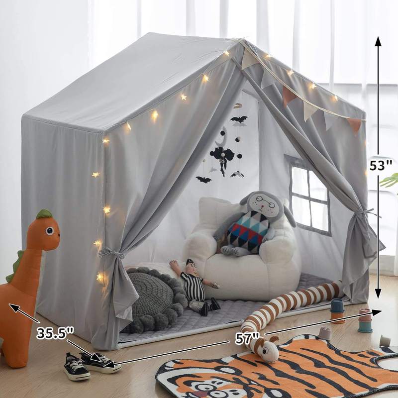Custom Foldable Cotton Children Playhouse Portable Lightweight Large Play Tent for Indoor/Outdoor Use