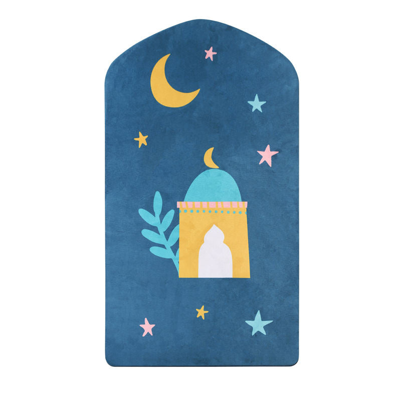 Wholesale Kids Islamic Prayer Rug Non Slip Muslim Mat Custom Design