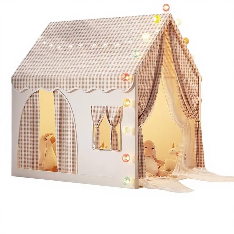 New Children's Fabric Tent Indoor Princess Castle Small House for Boys and Girls Playhouse Baby Bed Toy Household