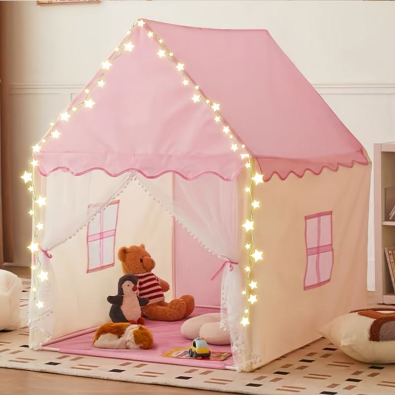 Pink Pop up Kids Play Tent Foldable Youngsters Indoor Outdoor Toy House for Girls