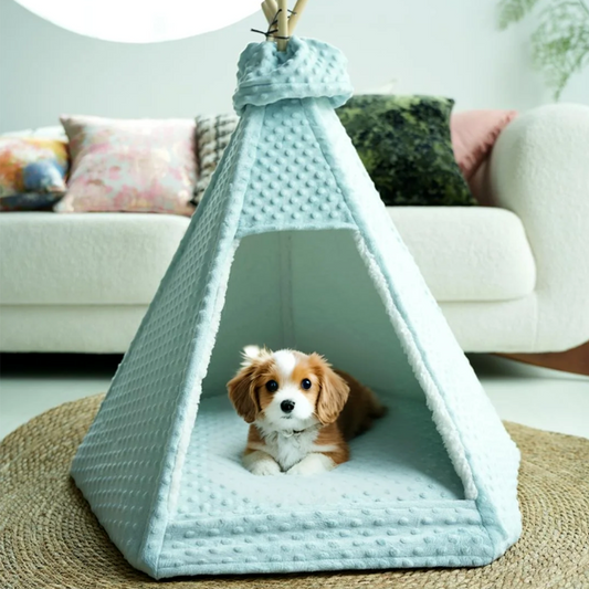 High Quality Semi-enclosed Teepee Pet Tent cat and Dog House Washed ,comfortable and Portable ,indoors &outdoors