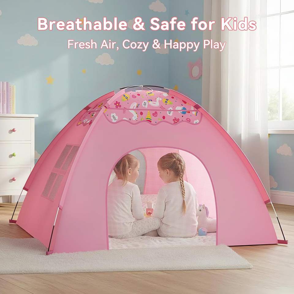 Large Indoor Foldable Playhouse Tent for Kids Colorful Princess Toy Tent for Children