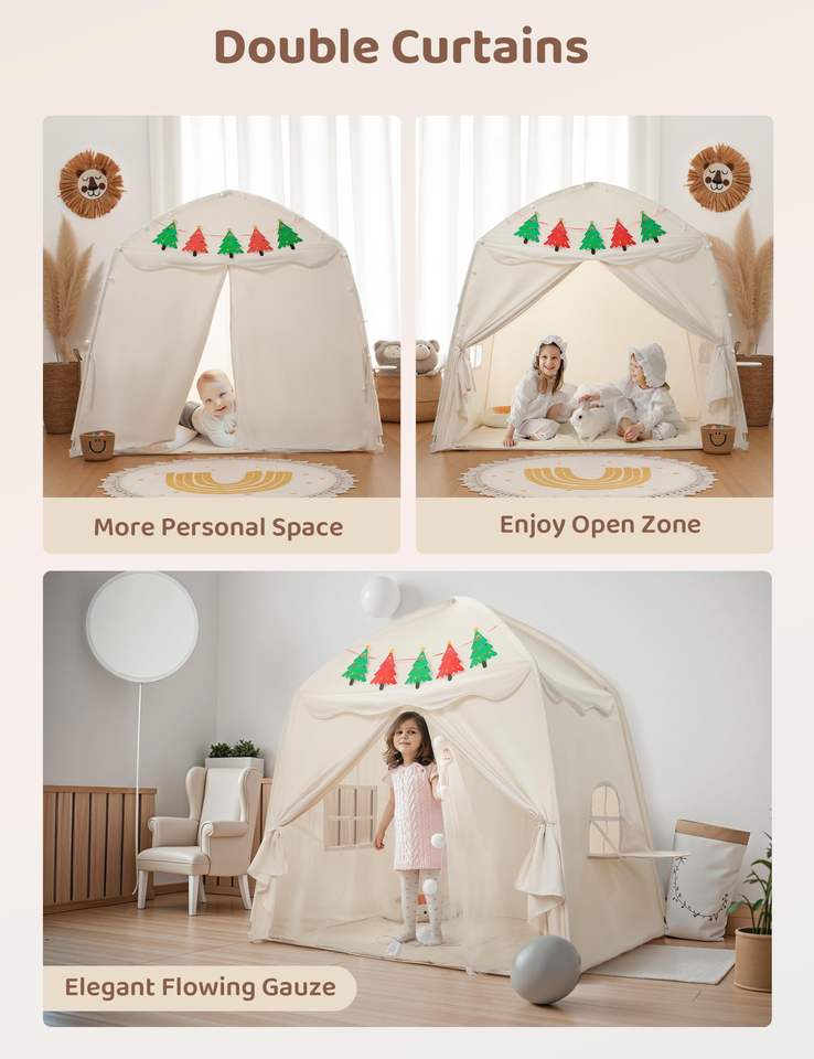 Wholesale Foldable Kids Sleeping Dome Play Tent Washable Polyester Cotton Teepee Bed Toy