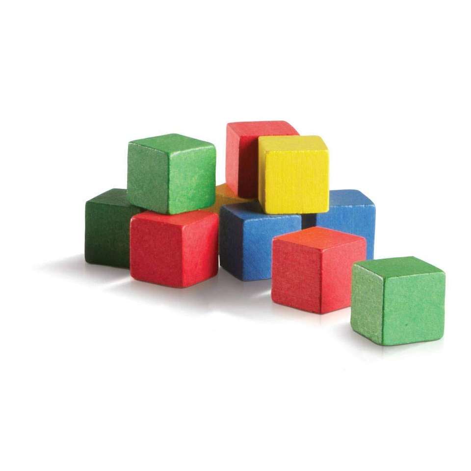Wood Blocks, Counting Cubes for Kids Math, 1 Inch Blocks for Preschool Crafts, Early Math Manipulatives for Preschool,