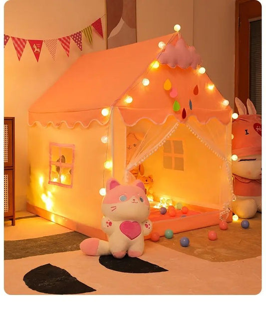 Hot Sale High Quality Pink Flower Play Tent for Kids Indoor and Outdoor Folding Feature Kids Toy Tent