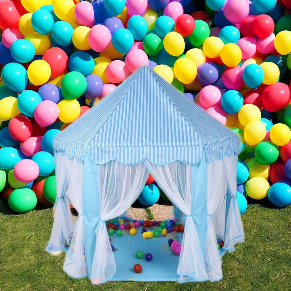 Portable Folding Princess Children Castle Playhouse Kid Gift Outdoor Children Play Tent