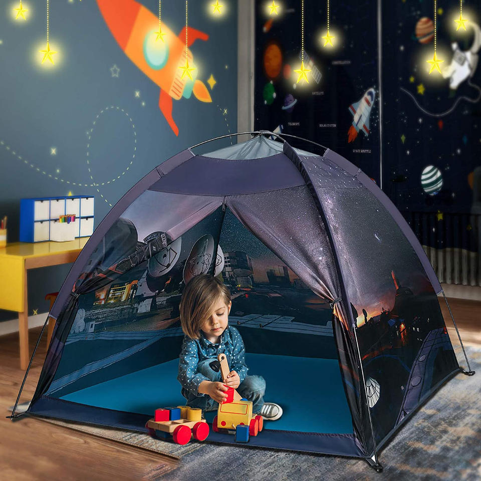 Easy Set up Kids Play Tent Foldable Indoor Outdoor Children Toy House for Bedroom and Backyard