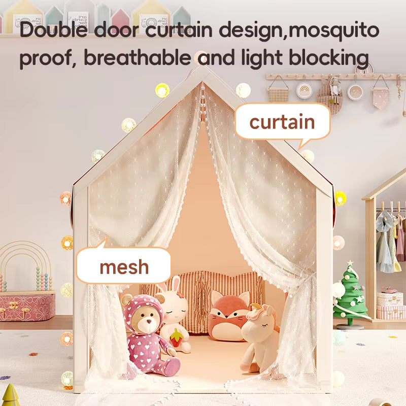 Large House Children's Play Tent, Indoor Outdoor Functional Toy Tent for Boys and Girls
