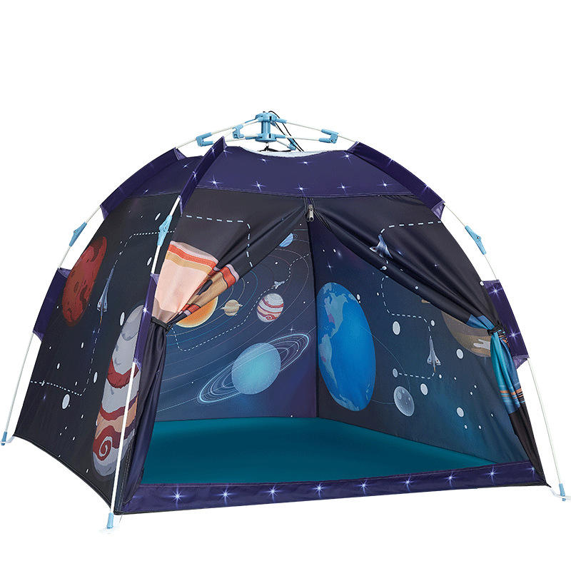 Foldable Polyester Children Indoor Play Tent Lightweight Kids Toy House for Reading and Pretend Play