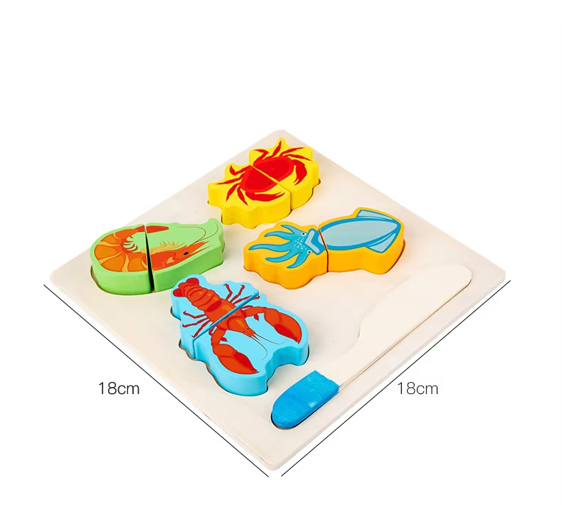 Wholesale Wooden Kitchen Pretend Play Cutting Fruit Vegetable Cooking Toy for Toddlers