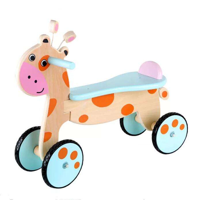 Wholesale Wooden Baby Walker Balance Bike Ride on Toy Car