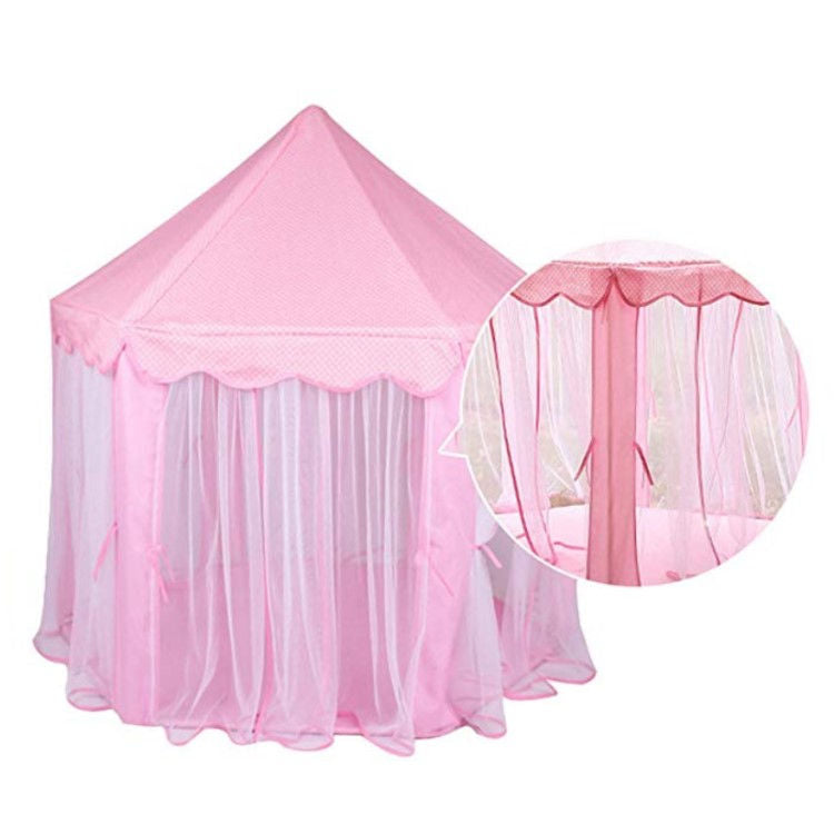 Customized Large Playhouse Princess Castle Play Tent with Star Lights Toys for Children Indoor Outdoor Games