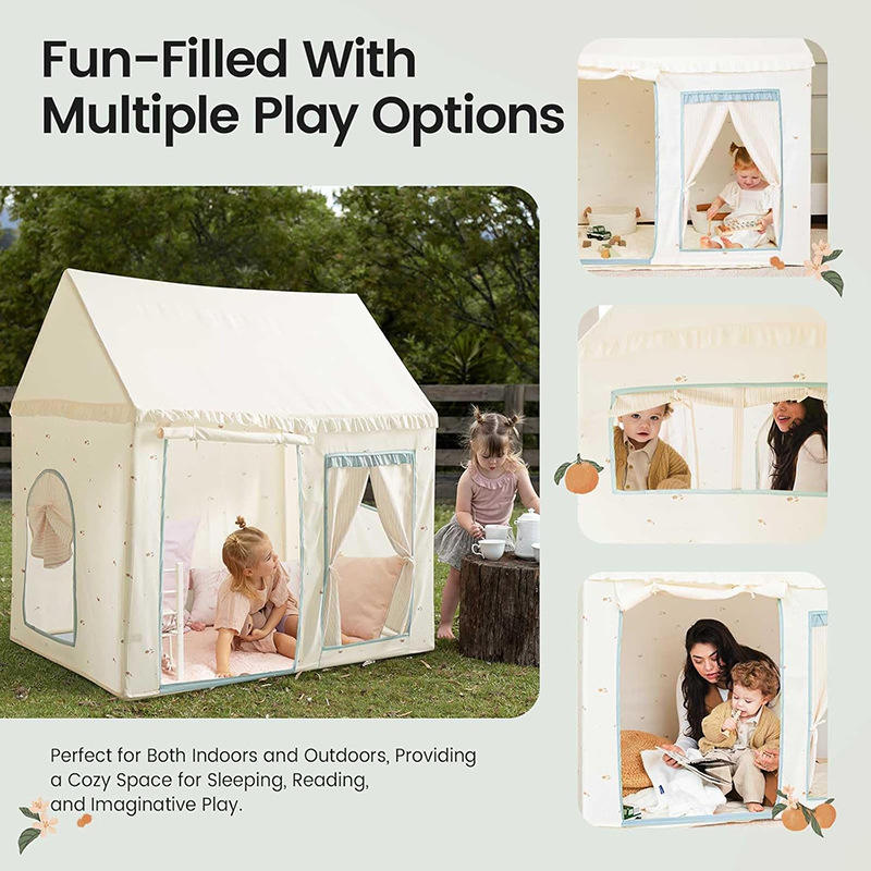 Wholesale Large Foldable Kids Playhouse Sweet Indoor Children Play Tent