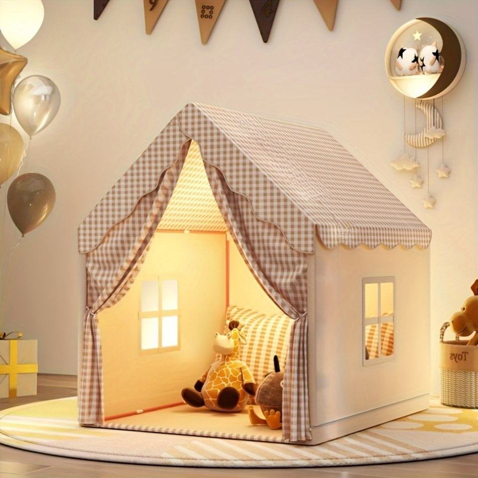 Indoor Children Play Tent Foldable Kids Toy House for Reading Pretend Play and Birthday Gifts