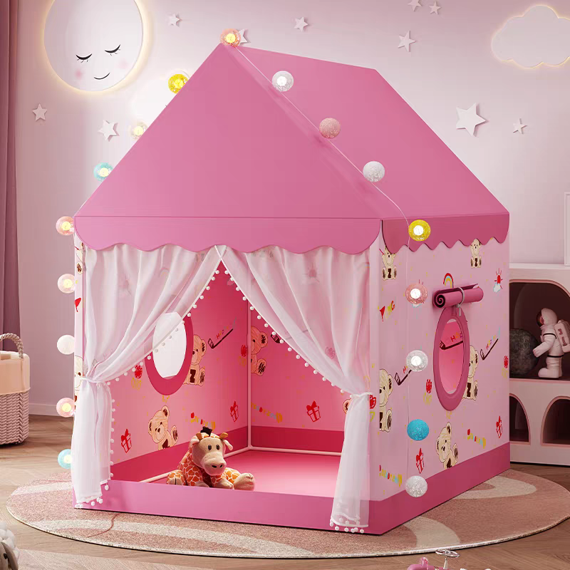 Portable Foldable Triangular Kids Play Tent Indoor/Outdoor Use Polyester Material for Kids Toddlers