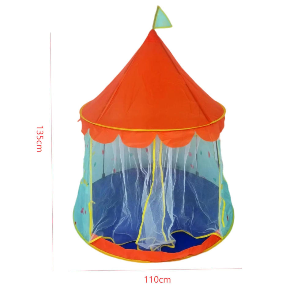 Kids Unisex Indoor/Outdoor Princess Castle Play Tent Cartoon Foldable Portable Polyester Fabric