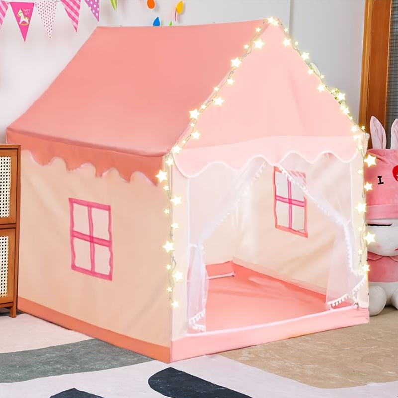 Pink Pop up Kids Play Tent Foldable Youngsters Indoor Outdoor Toy House for Girls