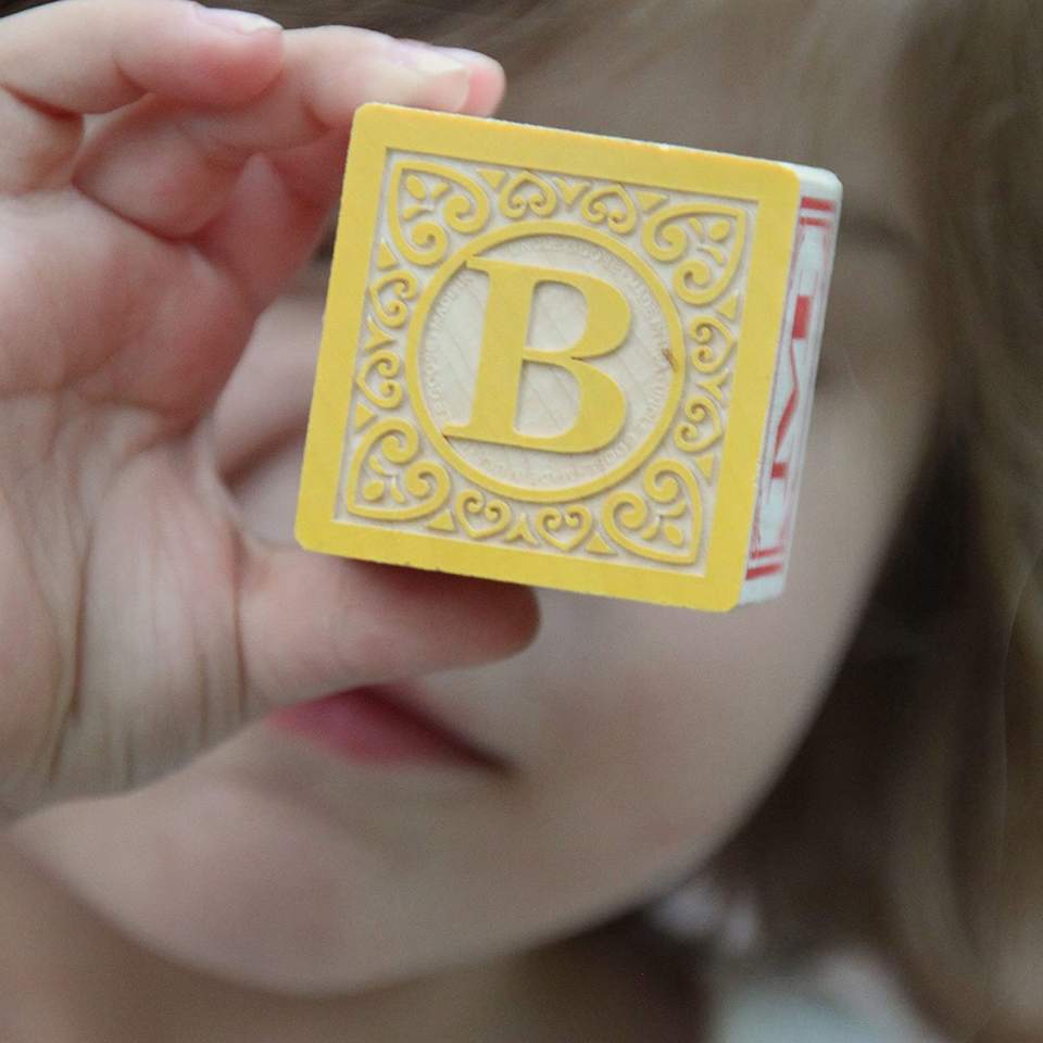 Wooden ABC Building Blocks Baby Wood Alphabet Number Blocks for Stacking Preschool Learning Educational Games Montessori Sensory