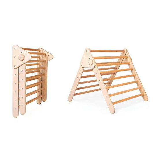 Wooden Montessori Climbing Arch Kids Indoor Playground Triangle Climber Frame