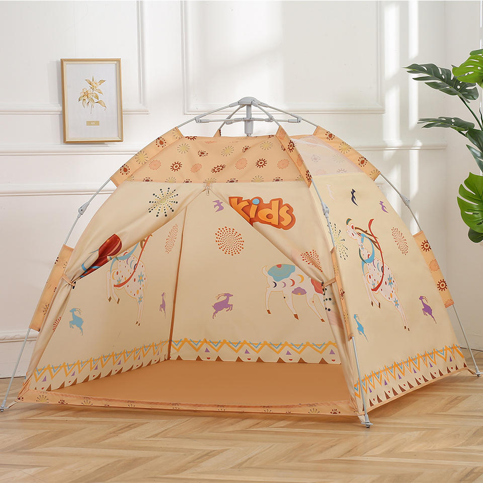 Outdoor Automatic Quick Opening Pop up Kids Tent Foldable Children Camping Playhouse
