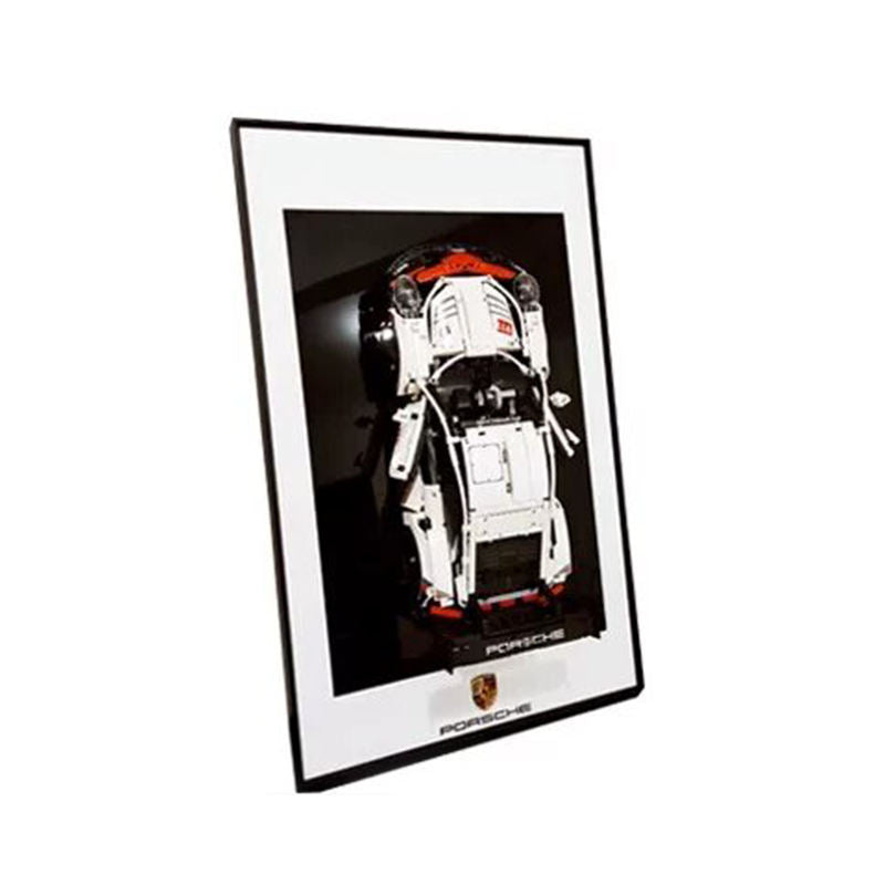 For 42206 Red Bull RB20 for 42207F1 Metal Building Block Wall Photo Frame Background Display Board for Building Block Display