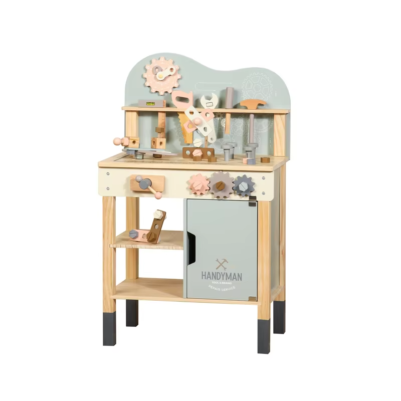 Wholesale Kids Wooden Tool Set Pretend Play Construction Toy for Boys Girls