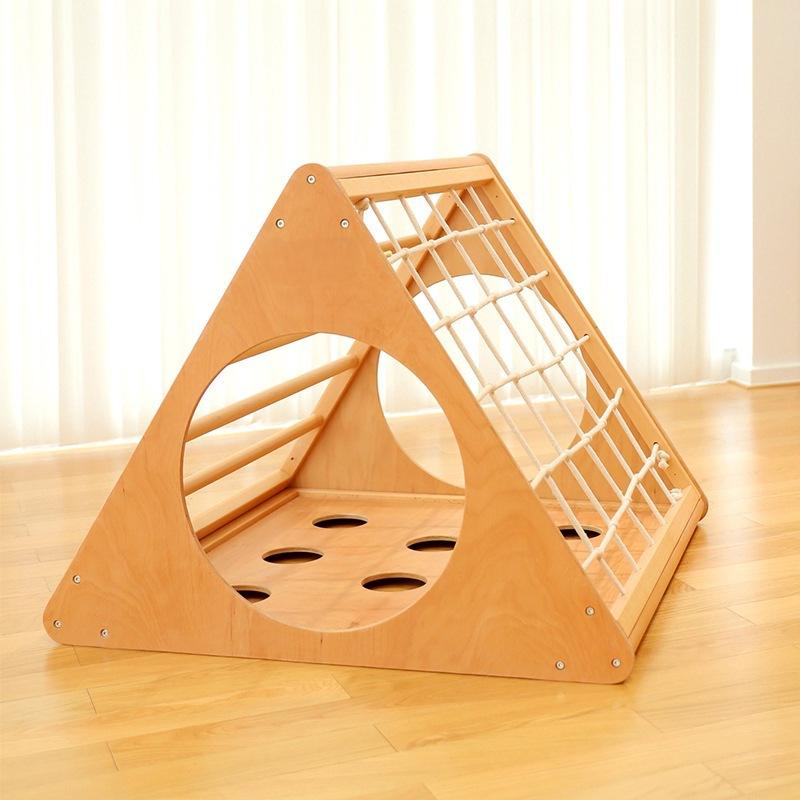 Wooden Indoor Playground Jungle Gym Set For Toddlers For School Exercise & Fun