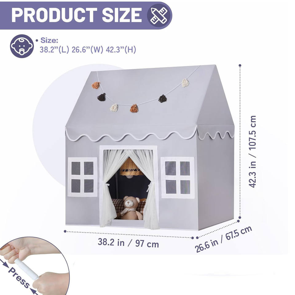 Best Seller Toddlers Children Play House Large Playhouse Play Tent Indoor for Boy Girl Birthday Gift