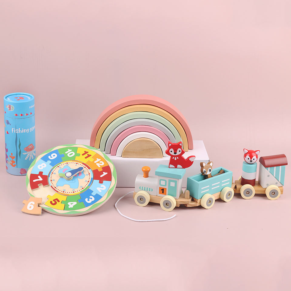Wholesale Wooden Montessori Puzzle Toy Early Learning Game for Toddlers
