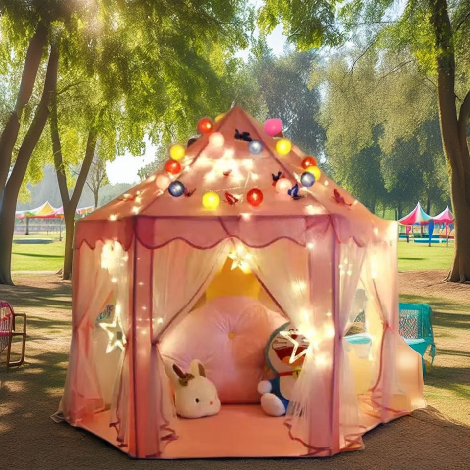 Indoor and Outdoor Games Kids Castle Play Toys Tent Girls Large Playhouse Children Play Tent
