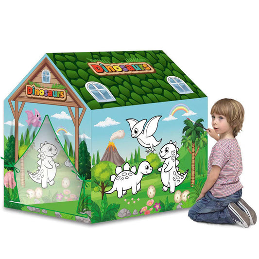 Wholesale Washable Coloring Play Tent Kids Art Craft Indoor Playhouse