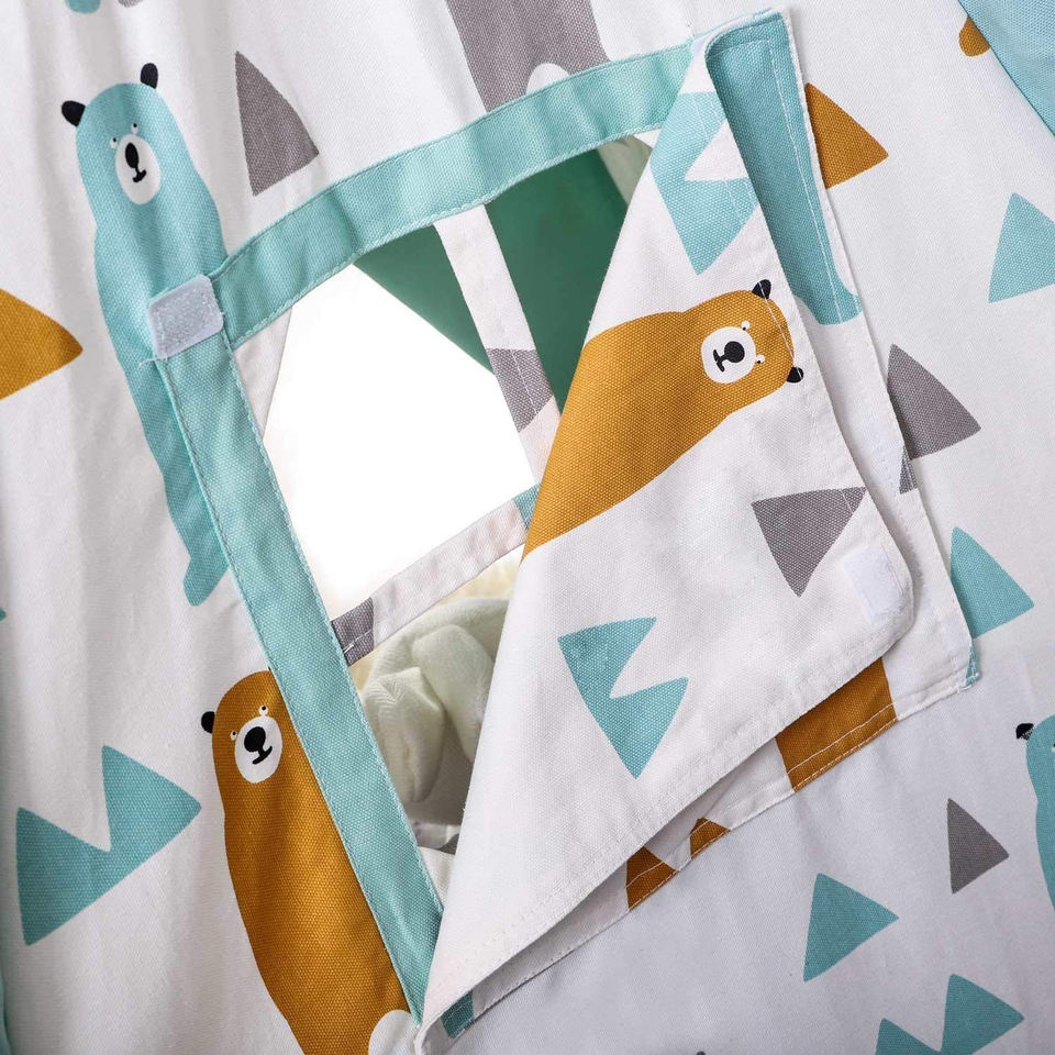 Outdoor Indoor Kids Little Bear Teepee Play Toy Tent for Children Gift