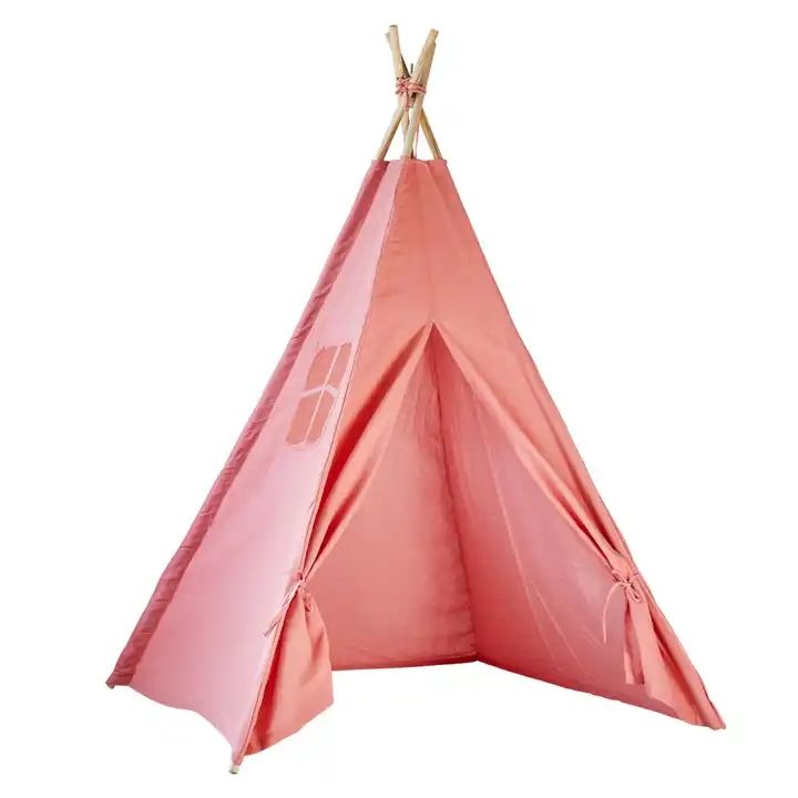 100% Premium Cotton Children Kids Play Teepee Indian Tent Tepee Outdoor Indian Tents