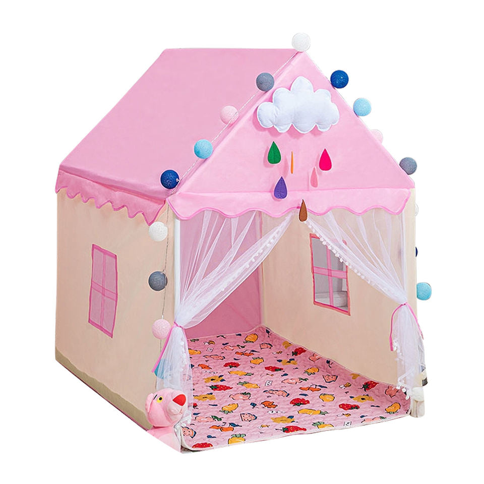 Hot Sale High Quality Pink Flower Play Tent for Kids Indoor and Outdoor Folding Feature Kids Toy Tent